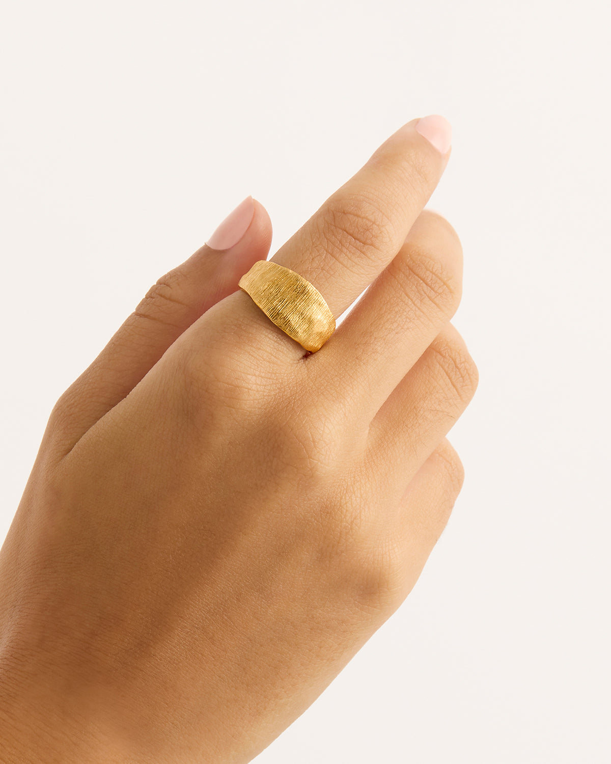 By Charlotte Woven Light Ring, Gold