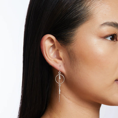 Alana Maria Sierra Earrings, Silver