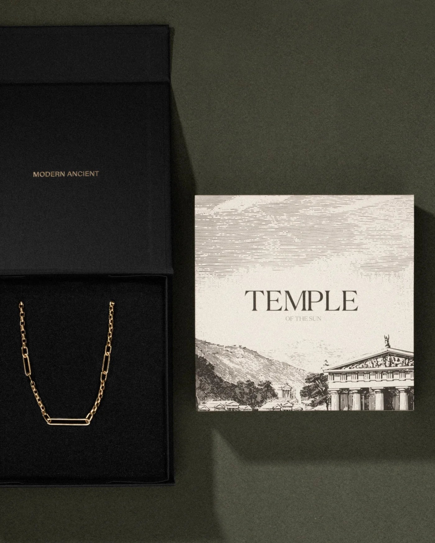 Temple of the Sun Gala Chain Necklace, Gold