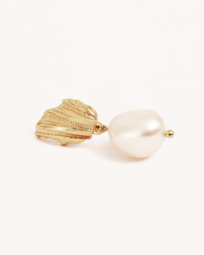 By Charlotte Moonlit Tides Pearl Drop Earrings, Gold