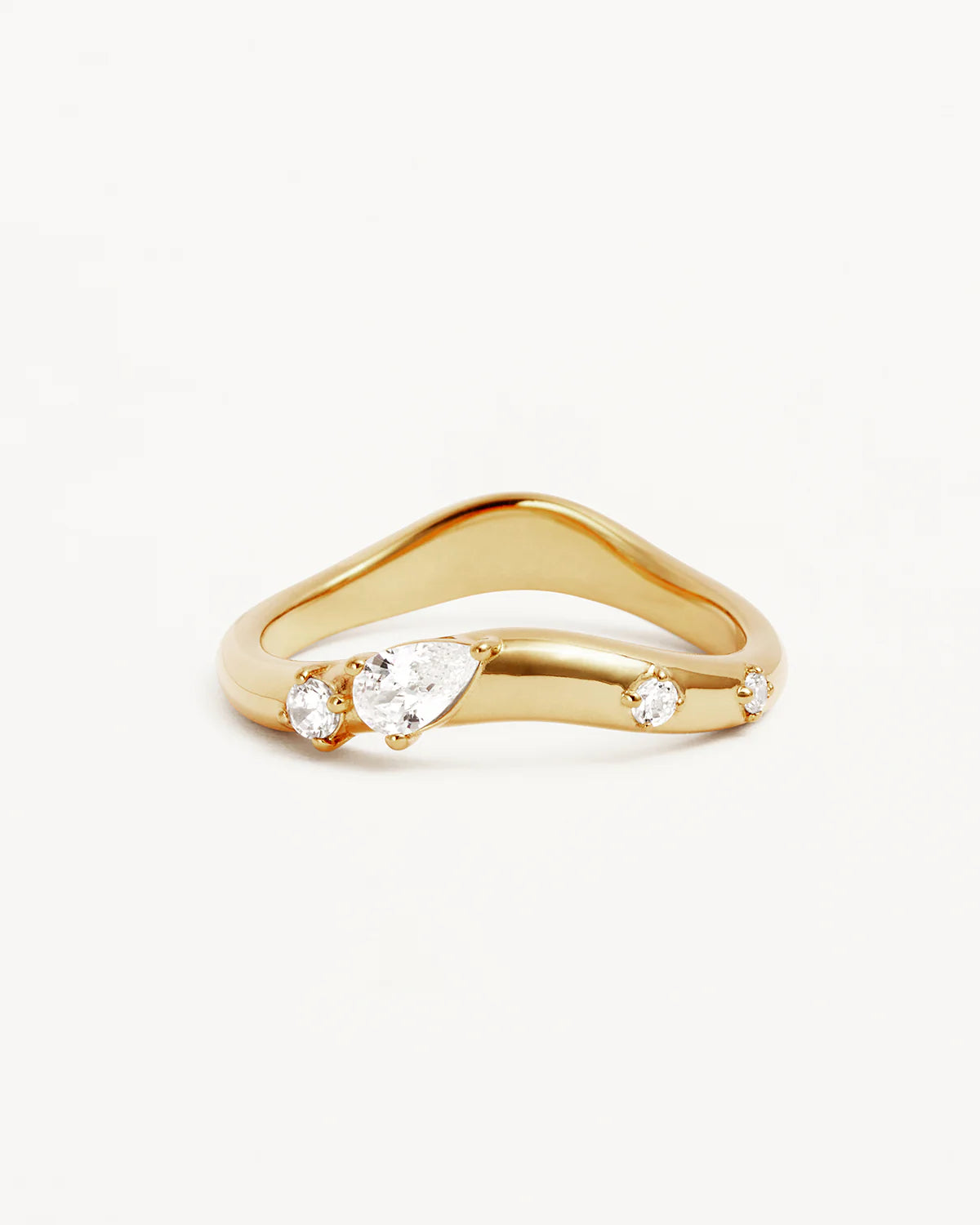 By Charlotte Chasing Tides Ring, Gold