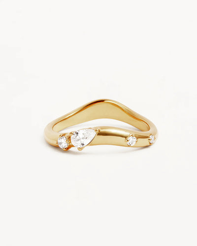 By Charlotte Chasing Tides Ring, Gold