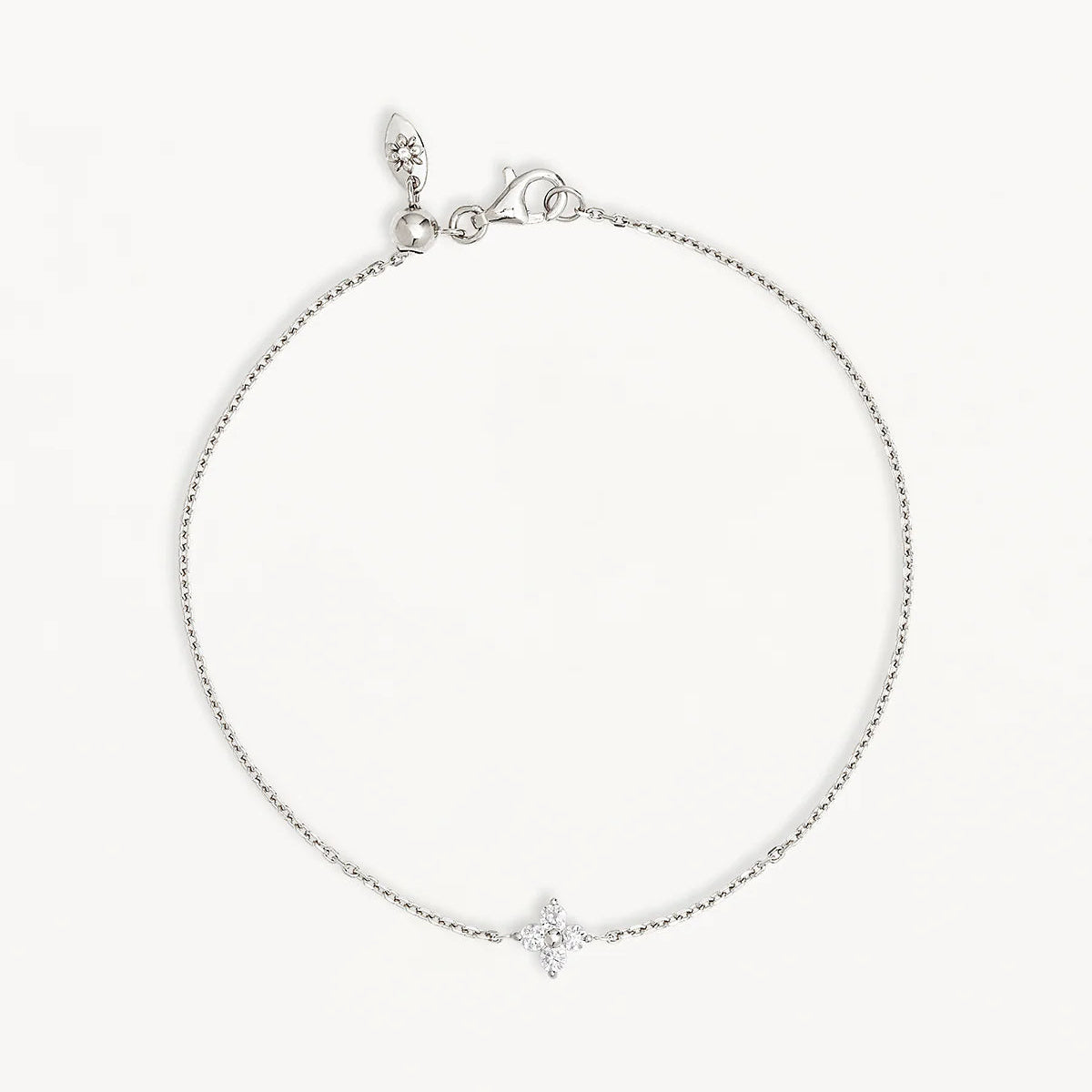 By Charlotte Crystal Bloom Bracelet, Silver