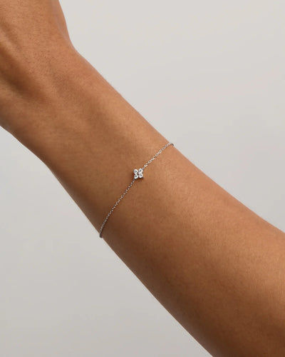 By Charlotte Crystal Bloom Bracelet, Silver
