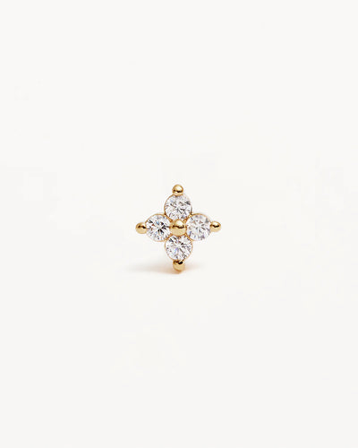 By Charlotte Crystal Bloom Stud Earrings, Gold