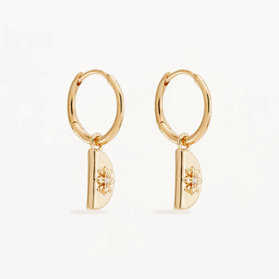 By Charlotte Lotus Hoops, Gold