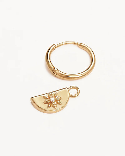 By Charlotte Lotus Hoops, Gold