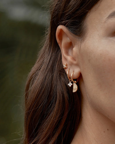 By Charlotte Lotus Hoops, Gold