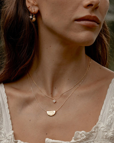By Charlotte Lotus Hoops, Gold