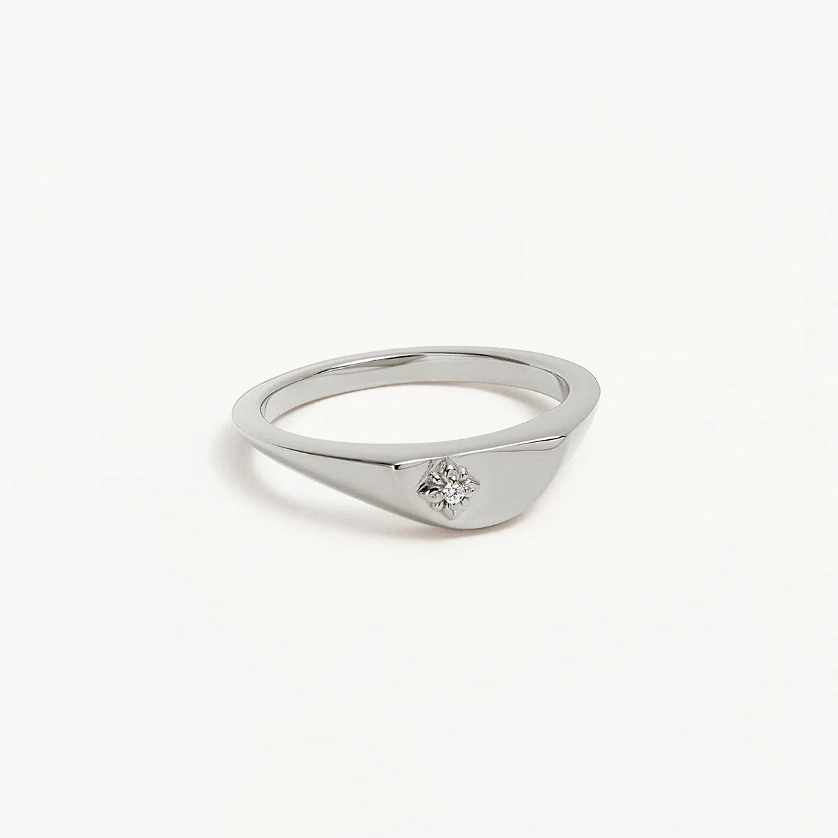 By Charlotte Lotus Ring, Silver