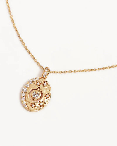 By Charlotte Love You To The Moon And Back Necklace, Gold