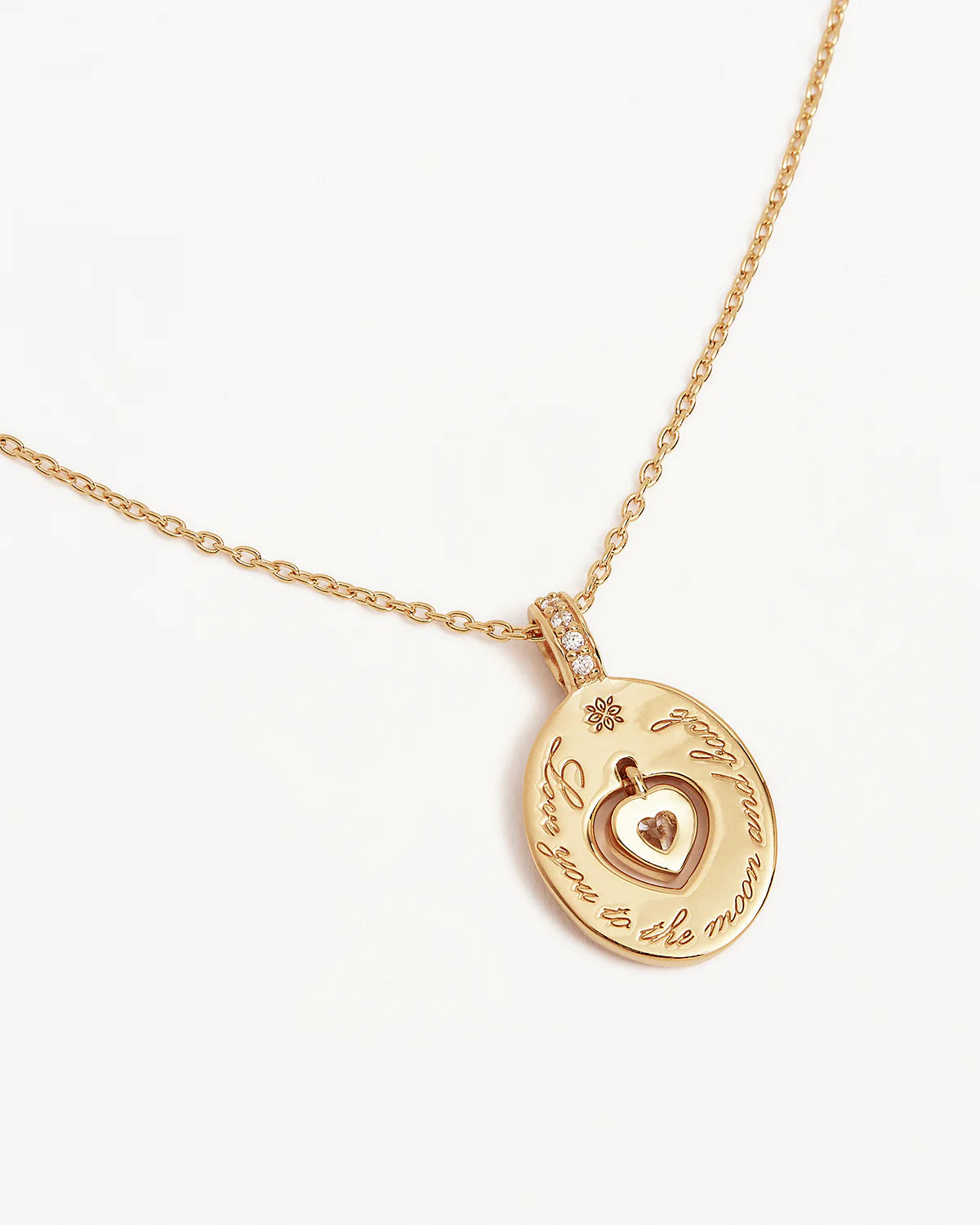 By Charlotte Love You To The Moon And Back Necklace, Gold