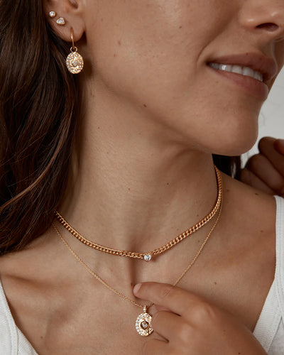 By Charlotte Love You To The Moon And Back Necklace, Gold