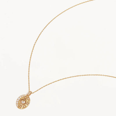 By Charlotte Love You To The Moon And Back Necklace, Gold