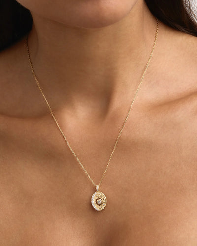 By Charlotte Love You To The Moon And Back Necklace, Gold