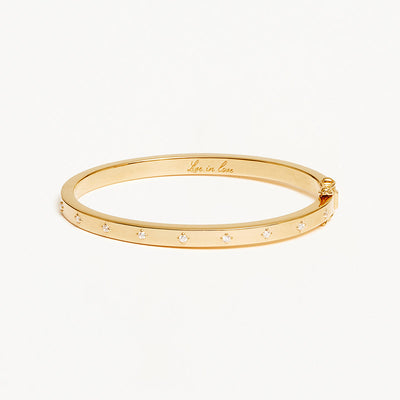 By Charlotte Live in Love Bangle, Gold