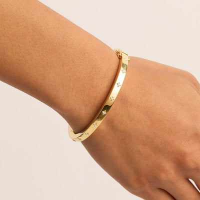 By Charlotte Live in Love Bangle, Gold