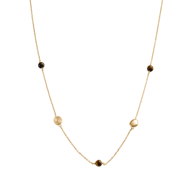 Kirstin Ash Tempo Tigers Eye Necklace, Gold