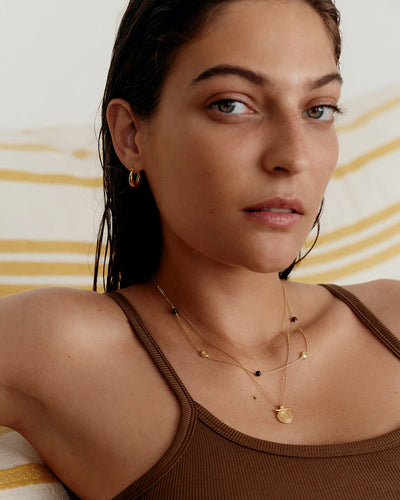 Kirstin Ash Tempo Tigers Eye Necklace, Gold