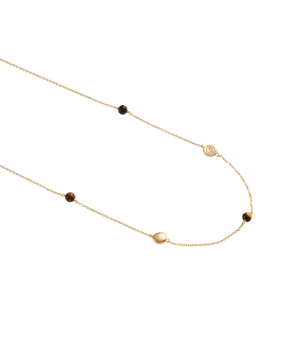 Kirstin Ash Tempo Tigers Eye Necklace, Gold