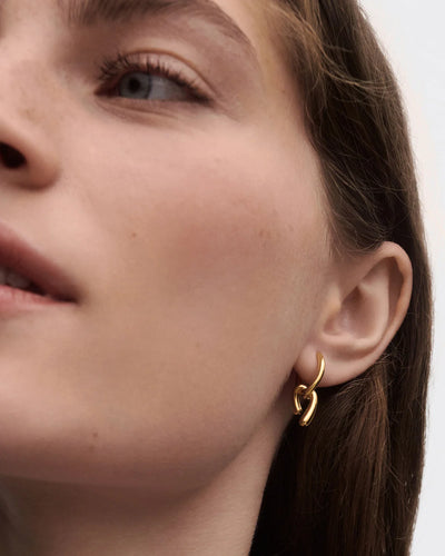 PD Paola Mini Twist Hoops, Gold