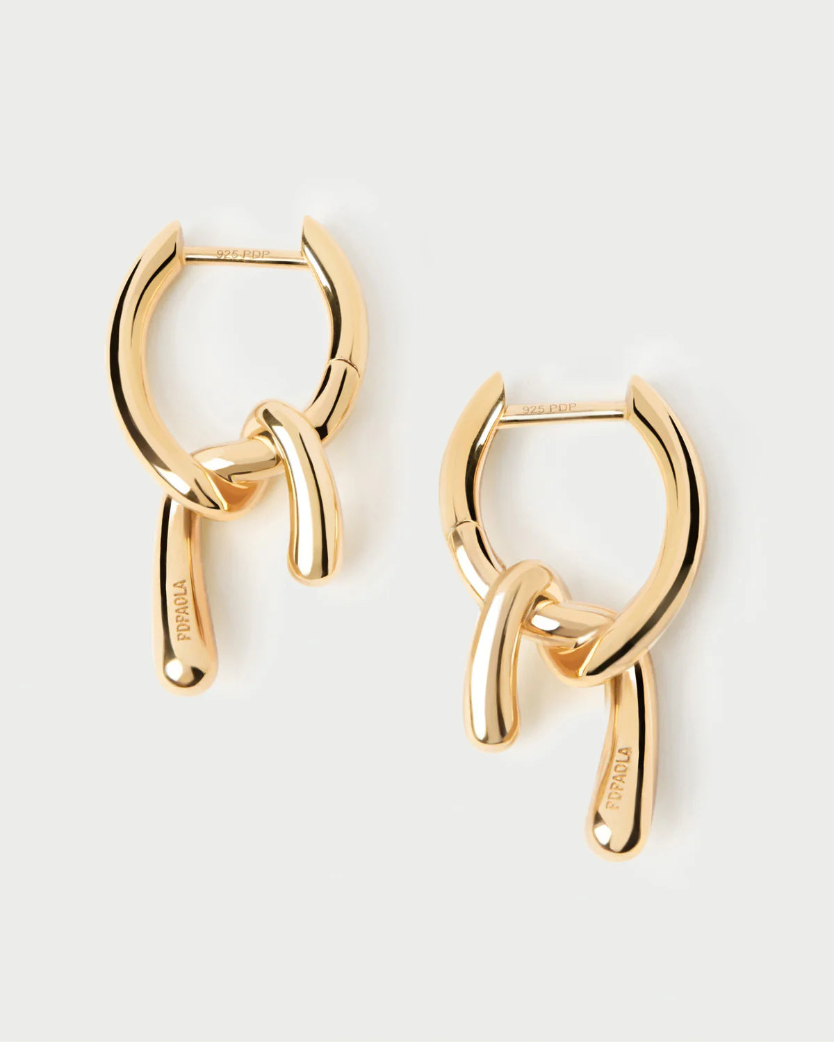 PD Paola Mini Twist Hoops, Gold