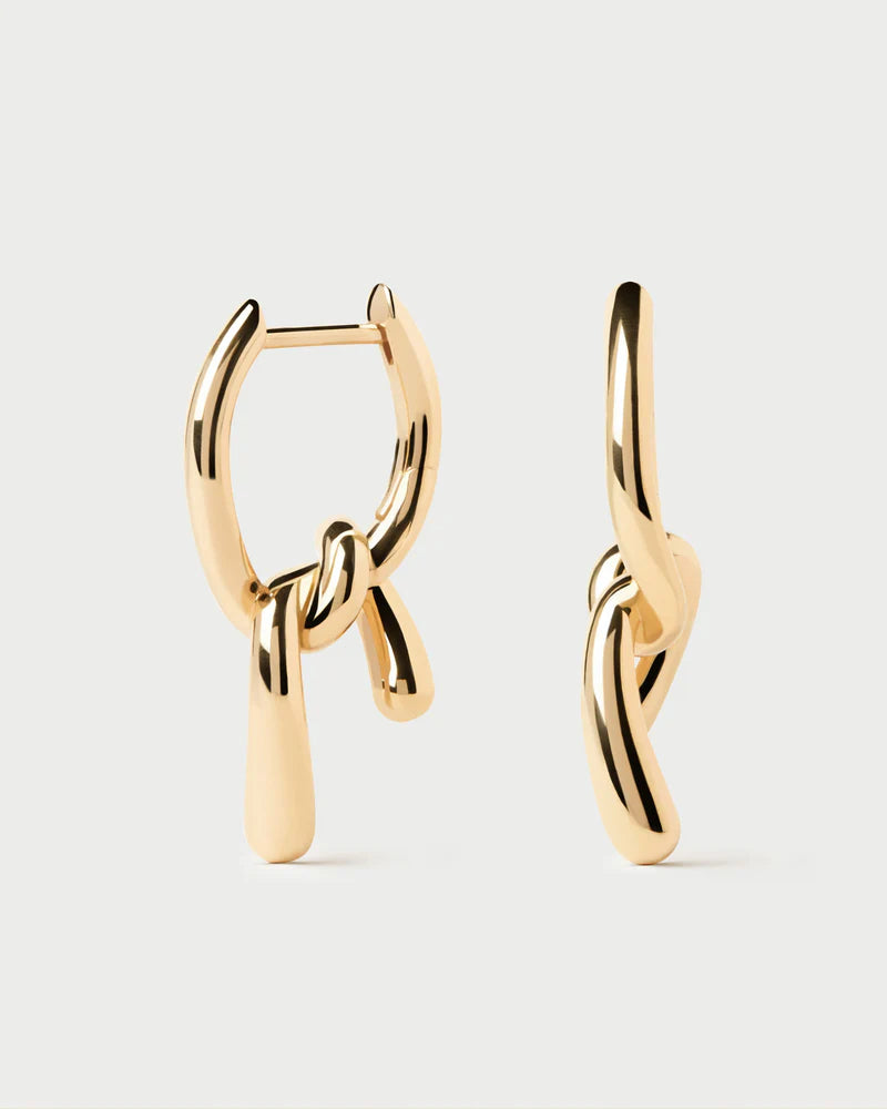 PD Paola Mini Twist Hoops, Gold