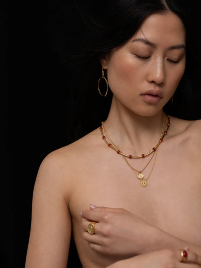 Temple of the Sun Circe Earrings, Gold