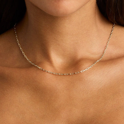 By Charlotte 18” Link Chain Necklace, Gold or Silver
