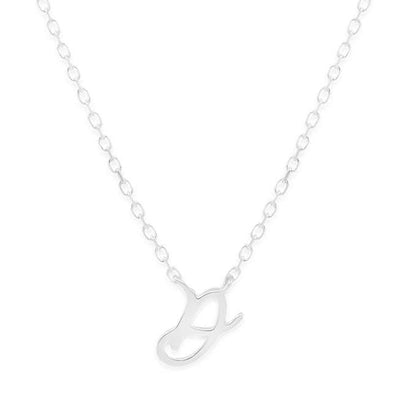 By Charlotte Love Letter Initial Necklace, Silver