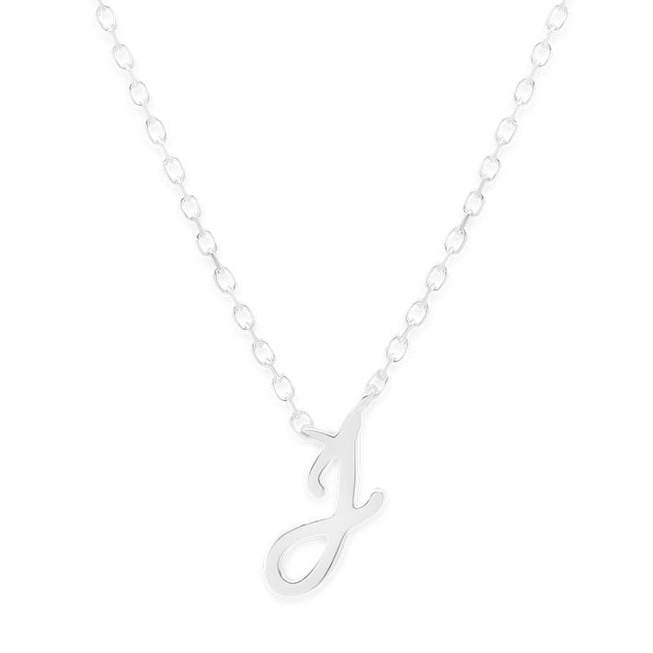 By Charlotte Love Letter Initial Necklace, Silver