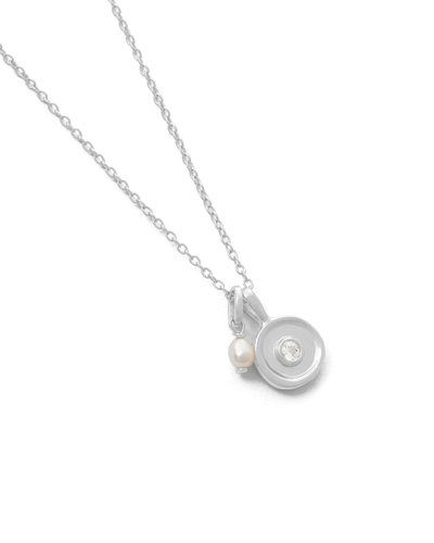 Kirstin Ash Solstice Pearl Necklace, Silver