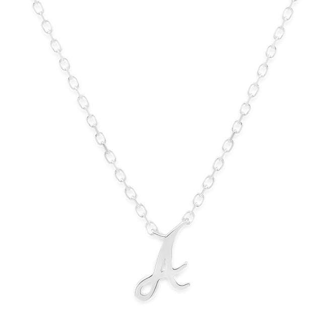 By Charlotte Love Letter Initial Necklace, Silver