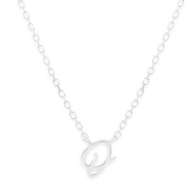 By Charlotte Love Letter Initial Necklace, Silver