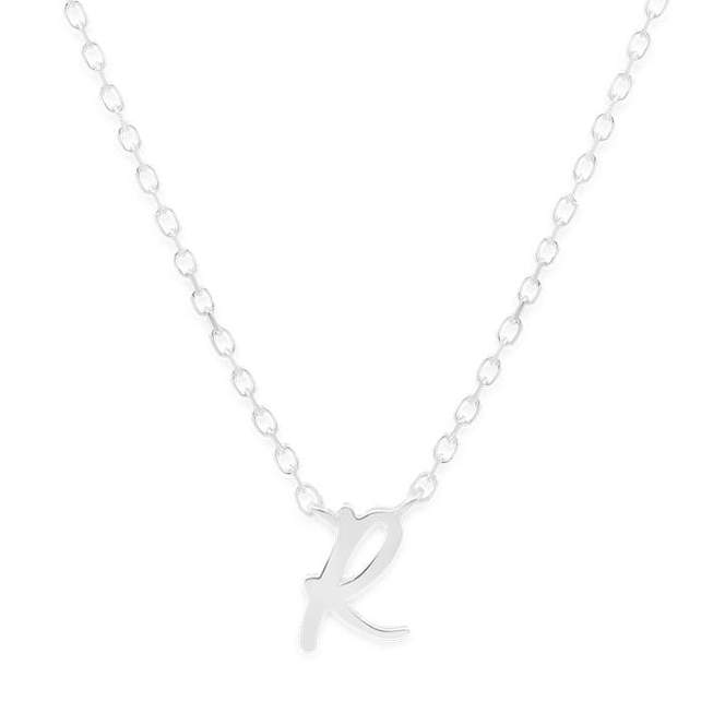 By Charlotte Love Letter Initial Necklace, Silver