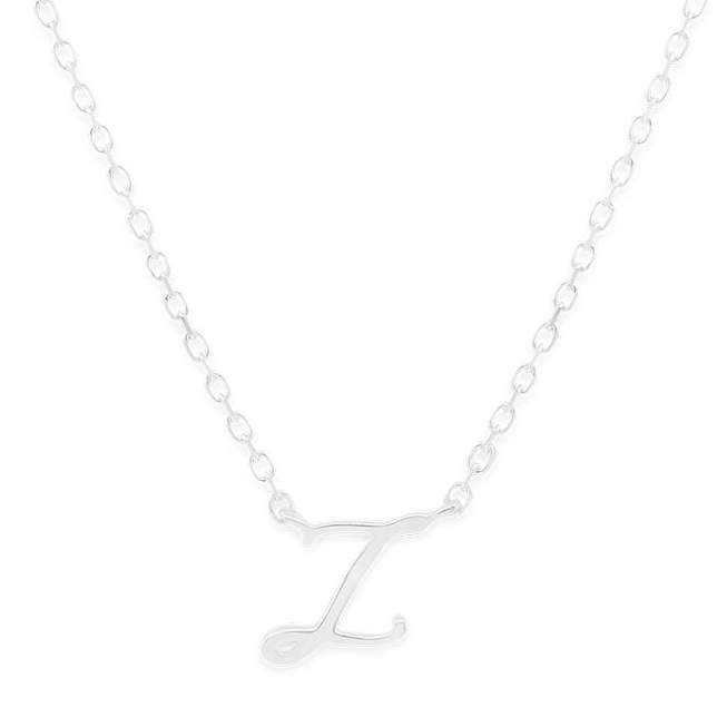 By Charlotte Love Letter Initial Necklace, Silver